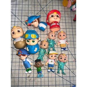 COCOMELON figure and retro weeble bundle 11 pcs 219 9665